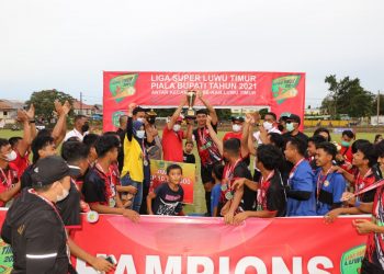 Tomoni Timur  Juara Liga Super Bupati Lutim Cup II