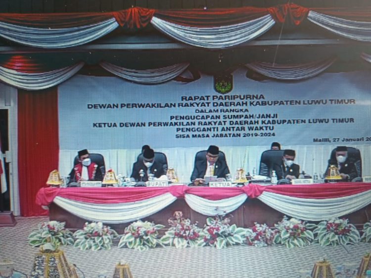 Sah, Aripin Resmi Jabat Ketua DPRD Luwu Timur