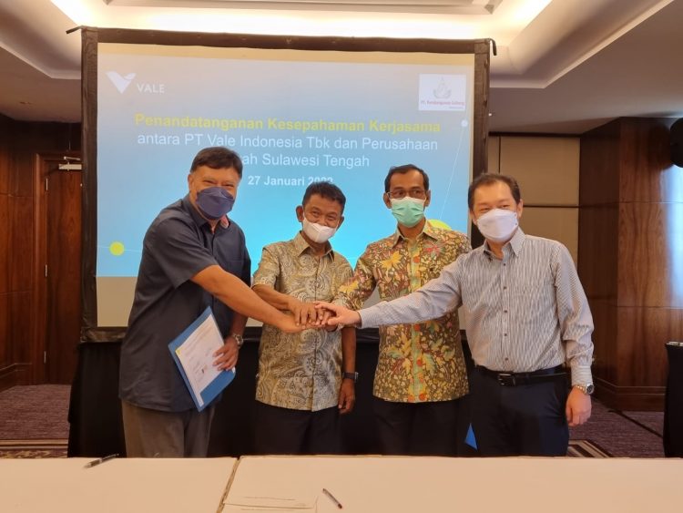 PT. Vale- PT Pembangunan Sulteng  Teken LOI Dukung Proyek Pengembangan