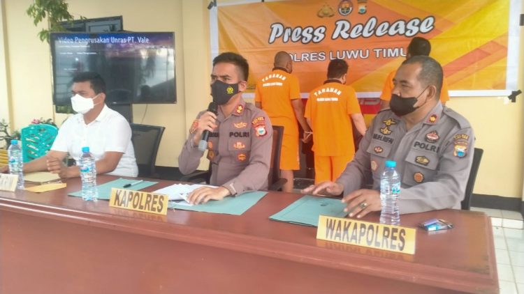 Demo Ricuh di PT. Vale Berakhir Penangkapan 3 Orang