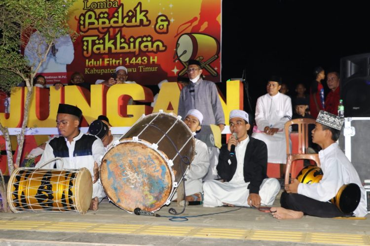 Pertama kali, Ada Lomba Beduk  Meriahkan Malam Takbiran Di Kota Malili