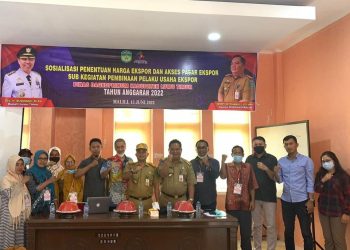Sosialisasi Penentuan Harga Ekspor dan Akses Pasar Ekspor 2022 di Lutim