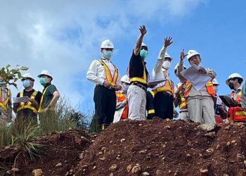 Chairman Huayou dan CEO PT Vale Kunjungi Area Proyek di Blok Pomalaa