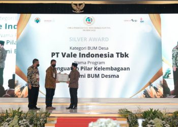 Selamat !!!  PKPM PT Vale Raih Award Kemendes PDTT 2022