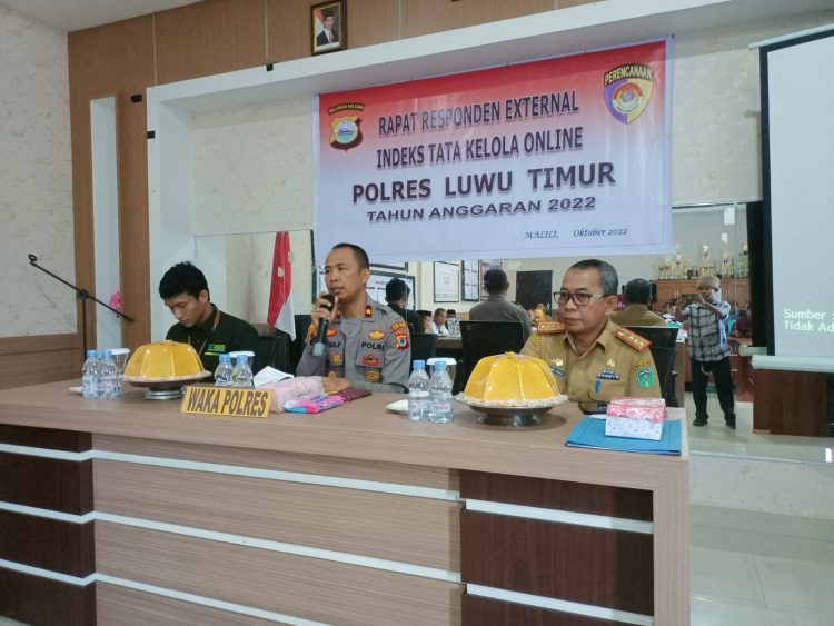 Foto : Sekda Lutim Hadiri Rapat Responden Eksternal Itkonline Polri
