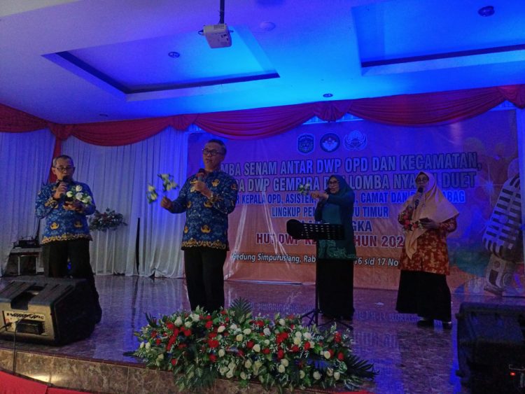 Intip Serunya Lomba Nyanyi Duet Antar Pejabat Lingkup Pemkab Lutim