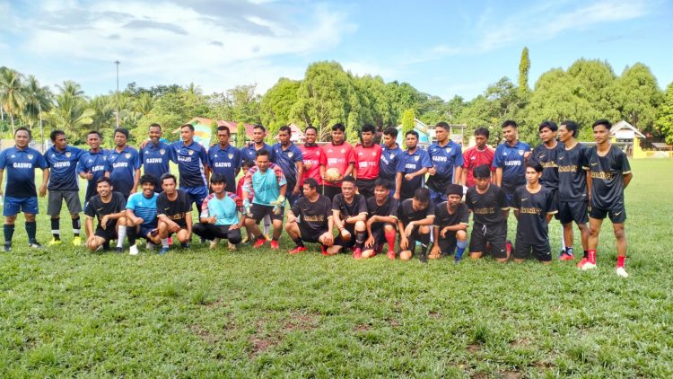Sengit, Eksebisi Sepakbola Gaswo Legend Vs Jurnalis FC