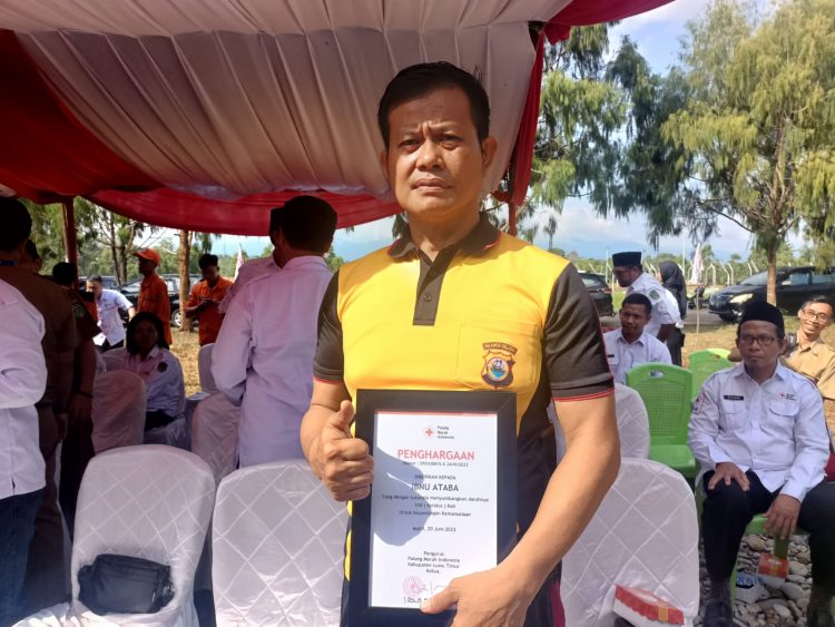 Sosok Polisi Bripka Ibnu Ataba,  Yang Sudah 100 Kali Donor Darah