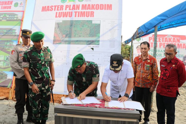 Pembangunan Makodim Lutim Dimulai : Maksimalisasi Tugas TNI di Wilayah Strategis