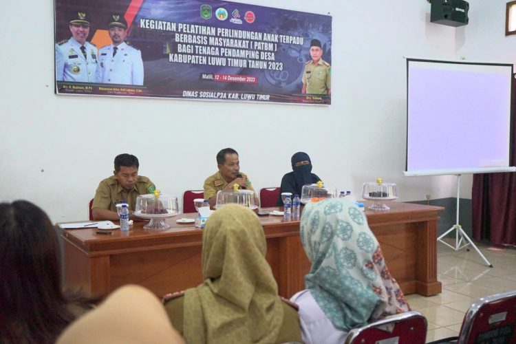 Dinsos P3A Lutim Gelar Pelatihan PATBM Bagi Pendamping Desa Tahun 2023