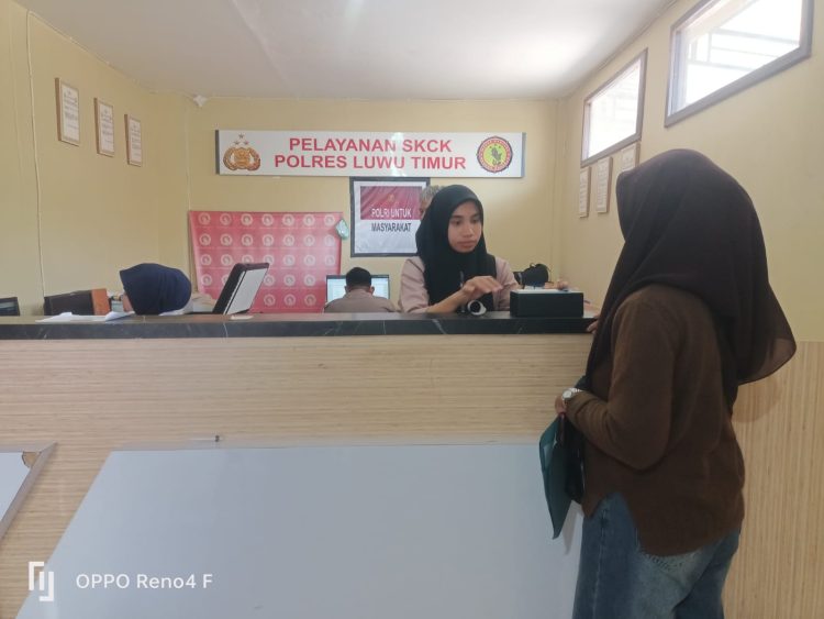 Kini Hadir Pelayanan SKCK Online  di Polres Luwu Timur