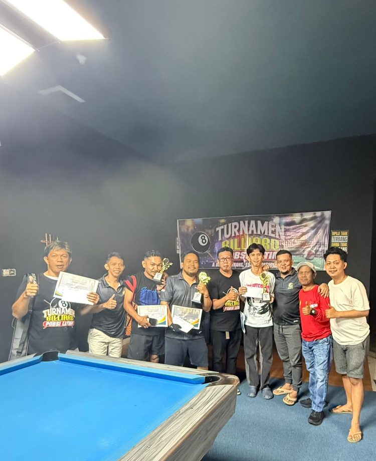 Goval dan Slideck Juara di Turnamen Biliar POBSI Lutim