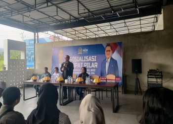 Frederik Kalalembang Sosialisasi Empat Pilar Kebangsaan di Lutim : Bangkitkan Kembali Budaya Gotong Royong