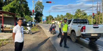 Pagi Ini  Sudut-sudut Jalan di Kota Malili Dipenuhi Polisi, Ada Apa ?