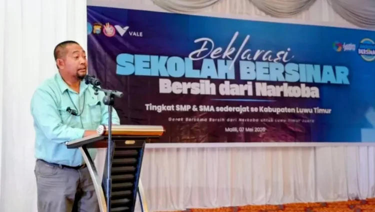 Wujudkan Lingkungan Pendidikan Zero Narkoba PT Vale Berkolaborasi Deklarasikan Sekolah Bersinar