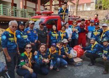 KMGI GMAHK Bantu Logistik Relawan Pemadam Karhutla di Bukit Kaki Dian