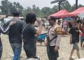 Seorang pedagang ditikam di Pasar Rakyat Bahodopi setelah cekcok dengan pedagang lain. Foto: Dok. Istimewa (detikSulsel)