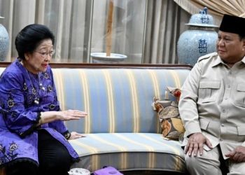 Prabowo Sambangi Kediaman Megawati, Sampaikan Duka atas Kepergian Guruh