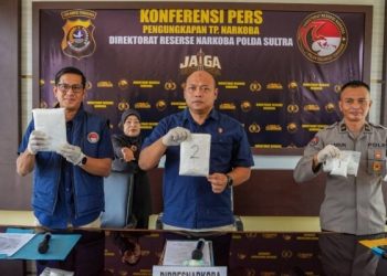 Dua Pria di Kendari Diciduk, Sabu 3,5 Kilogram Disita Polisi