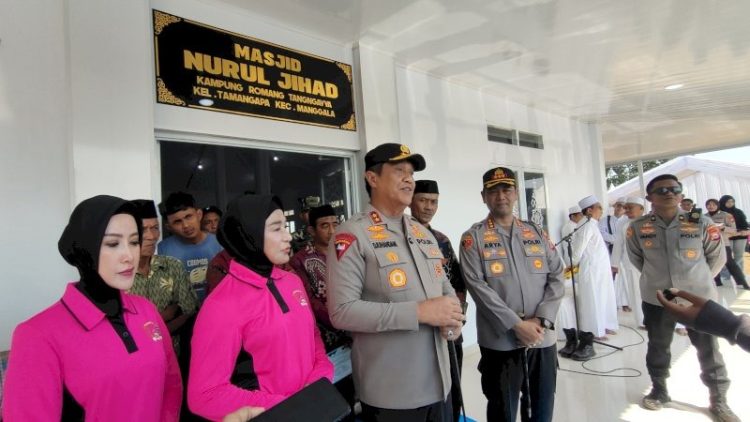 Kapolda Sulsel Resmikan Rekonstruksi Masjid Nurul Jihad di Manggala