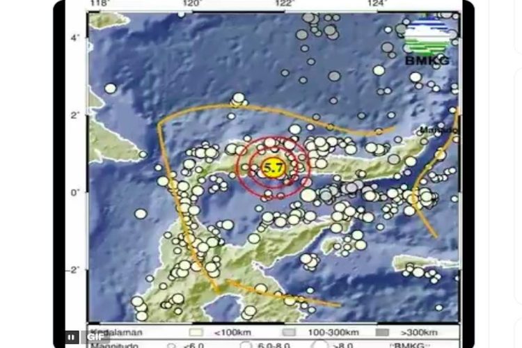Gempa Magnitudo 5,7 Guncang Pohuwato, Tak Berpotensi Tsunami