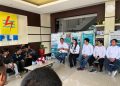 Papan layanan dan informasi kantor PLN UP3 Palu