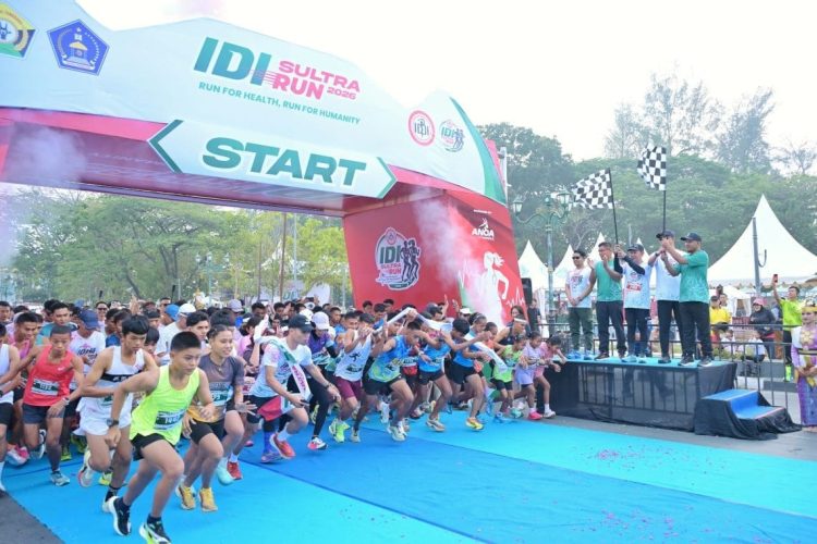 Ribuan Peserta Meriahkan IDI Run 5K di Tugu Religi, Sudirman Ajak Warga Hidup Sehat