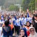 Ribuan Warga Sorowako Ikuti Jalan Sehat Anti Mager, Finis di Pantai Ide