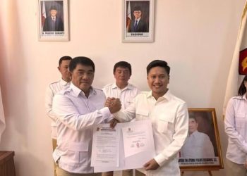 YSK Serahkan SK Plt, Rendy Mangkat Pimpin Gerindra Kotamobagu